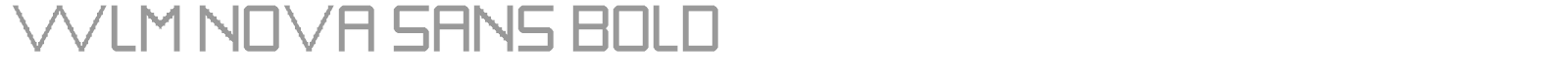 WLM Nova Sans Bold font preview